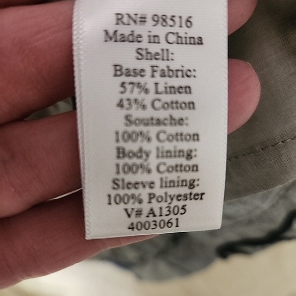 COLDWATER CREEK LINEN JACKET NWT SZ 14 - Picture 7 of 8